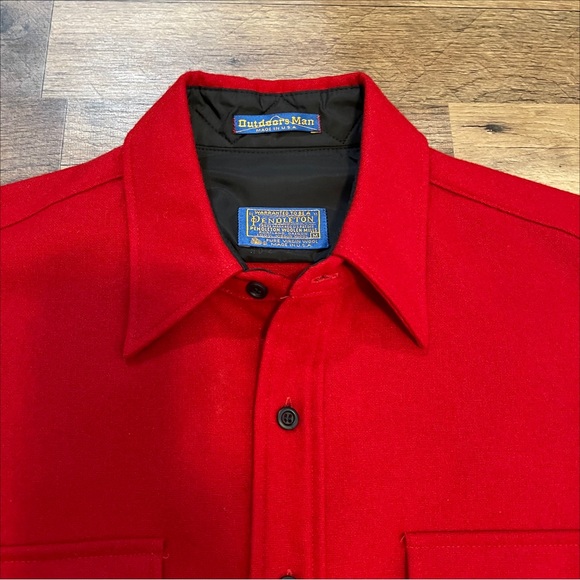 VTG | Pendleton | Outdoors Man Pure Virgin Wool Field Shirt - Picture 5 of 10